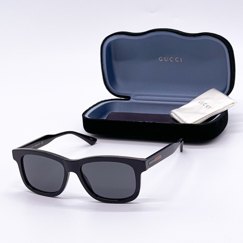 NEW GUCCI GG0824S 005 MEN’S SUNGLASSES GUCCI GG0824S BLACK EYEWEAR GUCCI